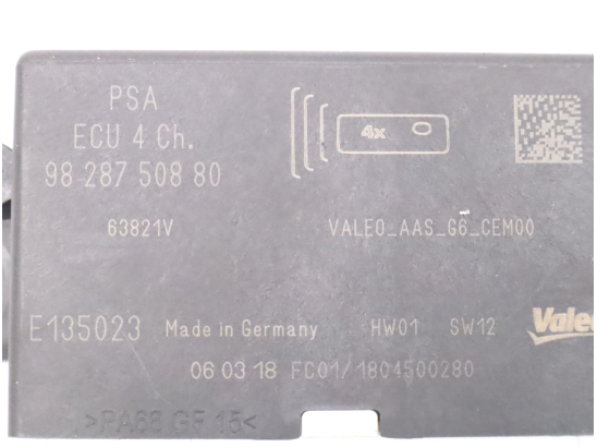ECU radar de recul occasion CITROEN C4 CACTUS Phase 2 - 1.6 BlueHDi 100ch