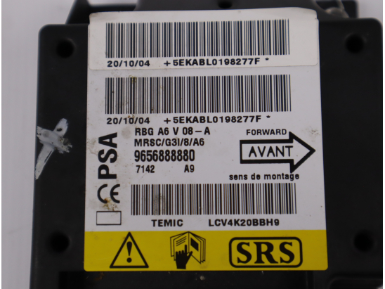 Boitier pyrotechnique occasion CITROEN C2 Phase 1 - 1.4 HDi