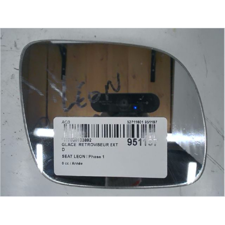 Glace  retroviseur exterieur droit occasion SEAT LEON I Phase 1 - 1.9 TDI 110ch