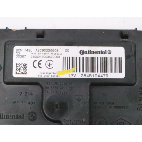 Kit serrures + antivol occasion DACIA SANDERO II Phase 2 - 1.0i 75ch