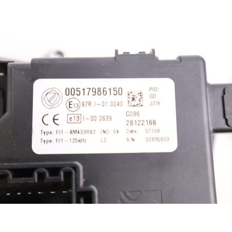 Kit serrures + antivol occasion FIAT GRANDE PUNTO III Phase 1 - 1.3 DT MULTIJET 16v 75ch