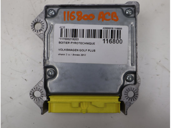 Boitier pyrotechnique occasion VOLKSWAGEN GOLF PLUS phase 2 - 1.6 TDI 105ch