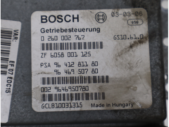 Calculateur boite auto occasion CITROEN C5 I Phase 1 - 2.2 HDi