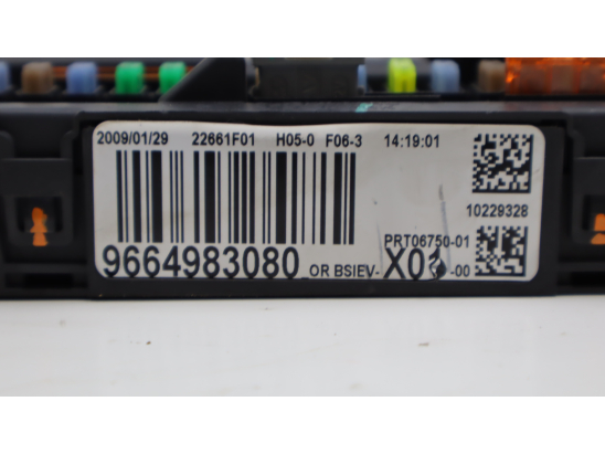 Platine fusible habitacle (BSI) occasion PEUGEOT 207 Phase 1 - 1.6 HDI 16v 90ch