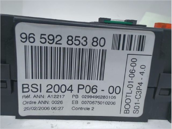 Platine fusible habitacle (BSI) occasion CITROEN C2 Phase 1 - 1.1i