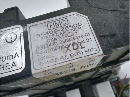 PLATINE FUSIBLE HABITACLE