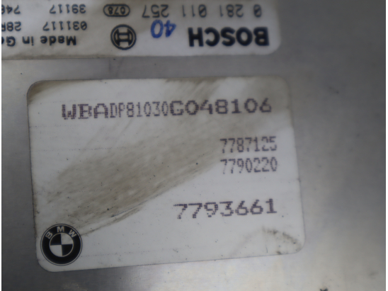 Calculateur moteur occasion B.M.W. SERIE 5 IV Phase 2 TOURING - 530 D 193ch