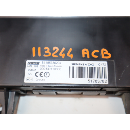 Platine fusible habitacle (BSI) occasion FIAT PANDA II Phase 1 - 1.1i