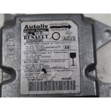 Boitier pyrotechnique occasion RENAULT TWINGO I Phase 3 - 1.2i