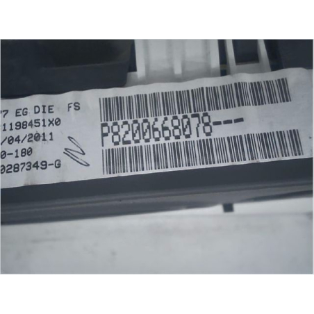 Bloc compteurs occasion RENAULT MODUS Phase 2 - 1.5 DCI 75ch