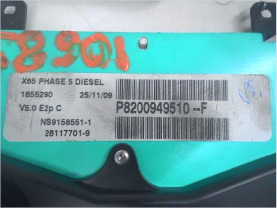 Bloc compteurs occasion RENAULT CLIO CAMPUS II Phase 1 - 1.5 DCI 85ch