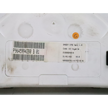 Bloc compteurs occasion CITROEN C3 PLURIEL I Phase 1 - 1.4i