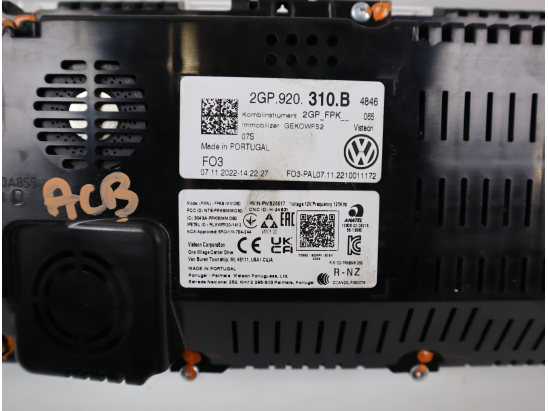 Bloc compteurs occasion VOLKSWAGEN POLO VI Phase 2 - 1.0 TSI 95ch