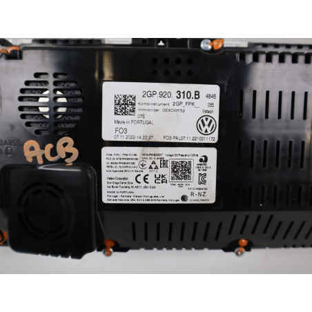 Bloc compteurs occasion VOLKSWAGEN POLO VI Phase 2 - 1.0 TSI 95ch