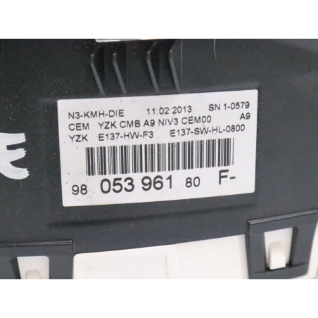 Bloc compteurs occasion PEUGEOT 2008 Phase 1 - 1.4 HDI 68ch