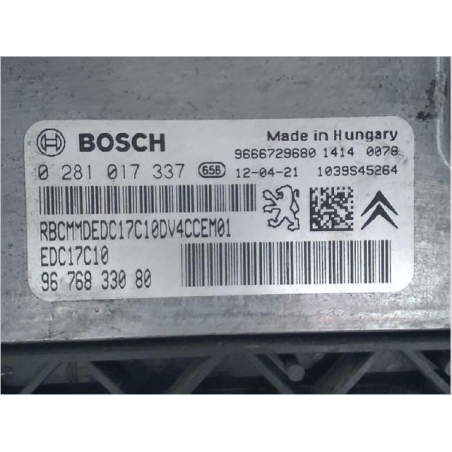 Kit serrures + antivol occasion CITROEN C3 II Phase 1 - 1.4 HDi 70ch