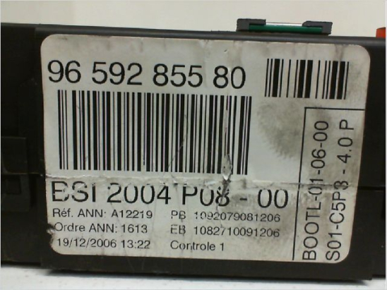 Kit serrures + antivol occasion PEUGEOT 207 Phase 1 - 1.6 HDI 16v 90ch