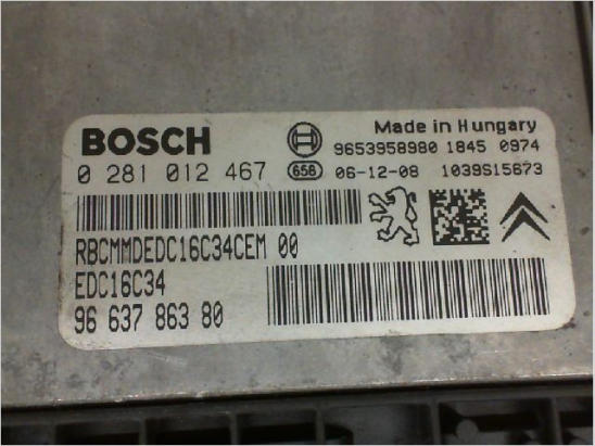 Kit serrures + antivol occasion PEUGEOT 207 Phase 1 - 1.6 HDI 16v 90ch