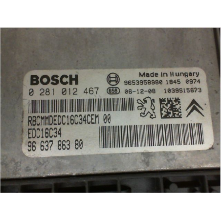 Kit serrures + antivol occasion PEUGEOT 207 Phase 1 - 1.6 HDI 16v 90ch