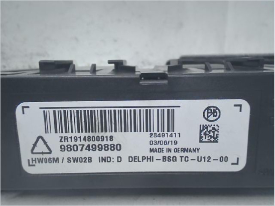 Kit serrures + antivol occasion PEUGEOT RIFTER Phase 1 - 1.2i PureTech 110ch