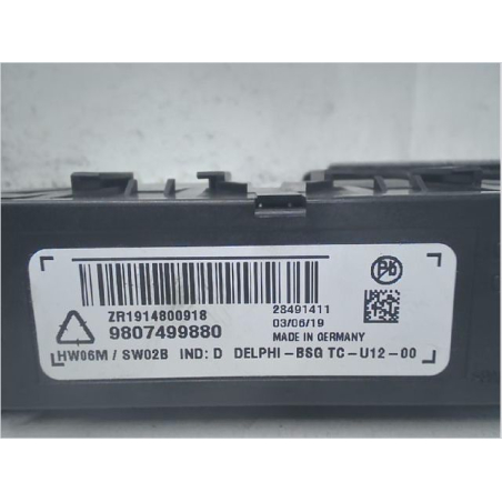 Kit serrures + antivol occasion PEUGEOT RIFTER Phase 1 - 1.2i PureTech 110ch