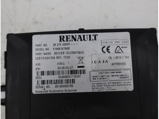 Module de navigation occasion RENAULT KANGOO II Phase 2 - 1.5 DCI 110ch