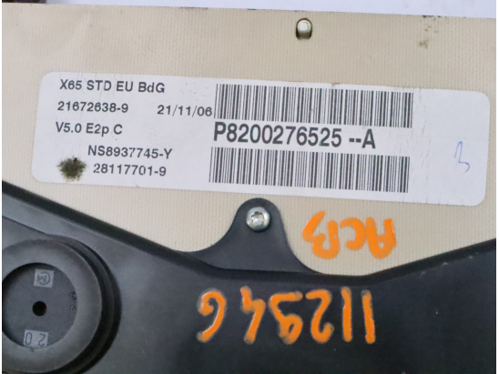 Bloc compteurs occasion RENAULT CLIO CAMPUS II Phase 1 - 1.2i