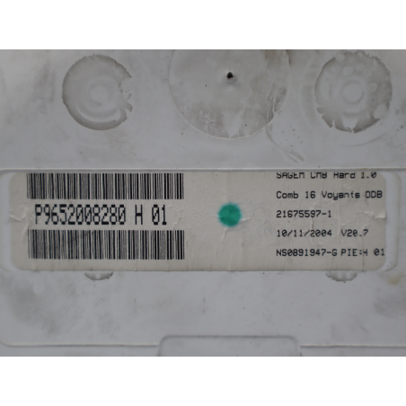 Bloc compteurs occasion CITROEN C2 Phase 1 - 1.4 HDi