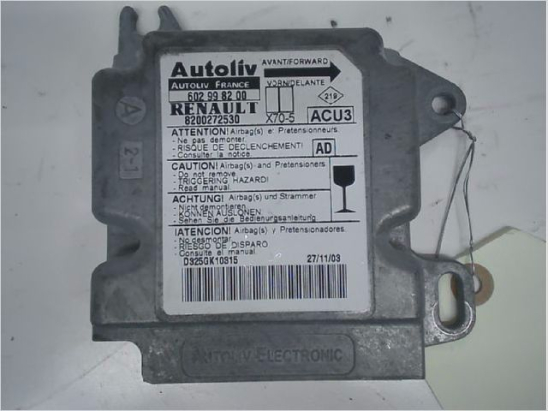 Boitier pyrotechnique occasion RENAULT MASTER II Phase 2 - 1.9 DCI 81ch