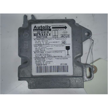 Boitier pyrotechnique occasion RENAULT MASTER II Phase 2 - 1.9 DCI 81ch