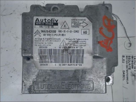 Boitier pyrotechnique occasion CITROEN C4 I Phase 2 - 1.6 HDI 92ch