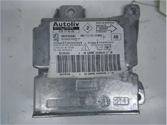 Boitier pyrotechnique occasion PEUGEOT 308 I Phase 1 - 1.6 HDI 16v 110ch