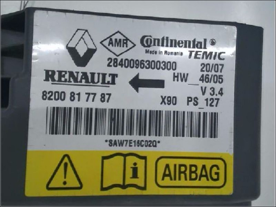 Boitier pyrotechnique occasion DACIA LOGAN I Phase 1 - 1.5 DCI 70ch