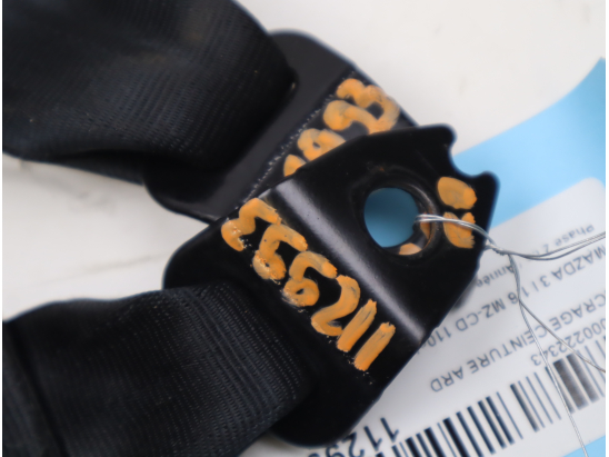 Ancrage ceinture arrière droit occasion MAZDA 3 I Phase 2 - 1.6 MZ-CD 110ch