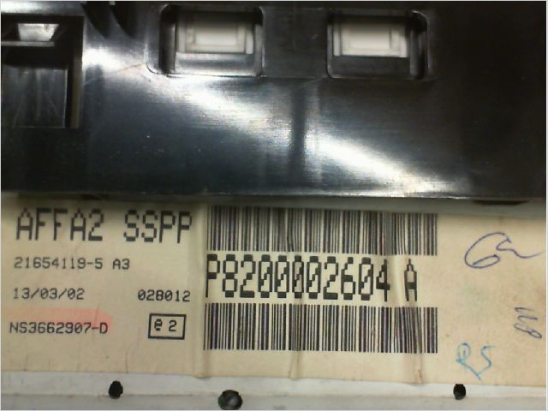 Afficheur digital occasion RENAULT LAGUNA II Phase 1 - 1.9 DCI 110ch