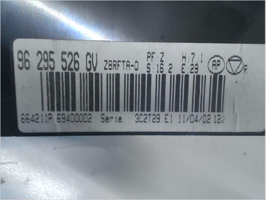 Commande de chauffage occasion PEUGEOT 607 Phase 1 - 2.2i 16v