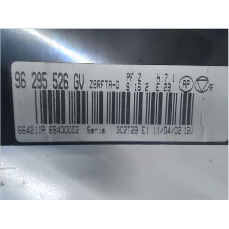 Commande de chauffage occasion PEUGEOT 607 Phase 1 - 2.2i 16v