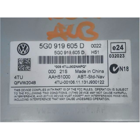 Afficheur digital occasion VOLKSWAGEN GOLF VII Phase 1 - 1.2 TSI 105ch