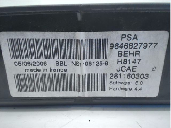 COMMANDE DE CHAUFFAGE