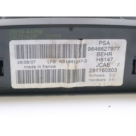 COMMANDE DE CHAUFFAGE