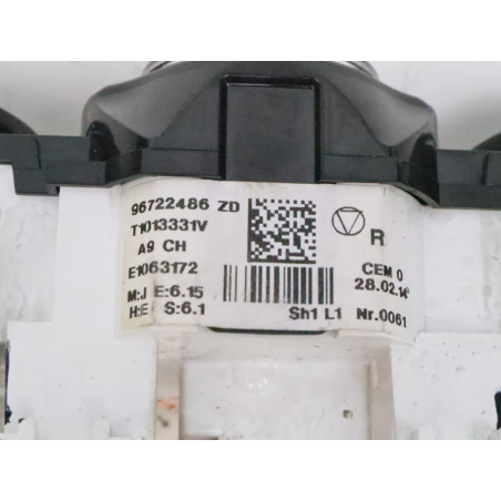 Commande de chauffage occasion PEUGEOT 208 Phase 1 - 1.4 HDI 68ch