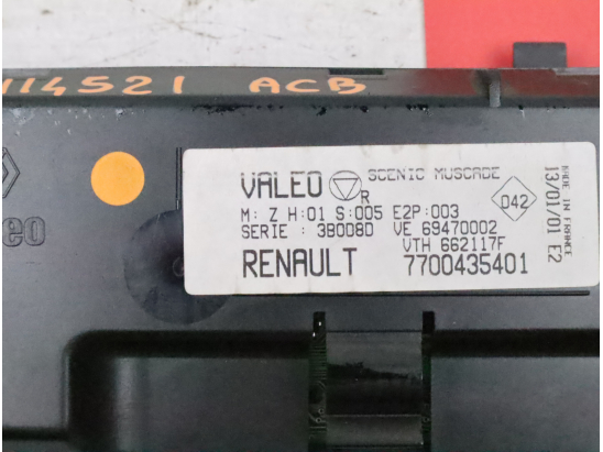 Commande de chauffage occasion RENAULT MEGANE SCENIC I Phase 2 - 1.9 DCI 102ch