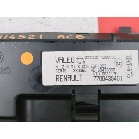 Commande de chauffage occasion RENAULT MEGANE SCENIC I Phase 2 - 1.9 DCI 102ch