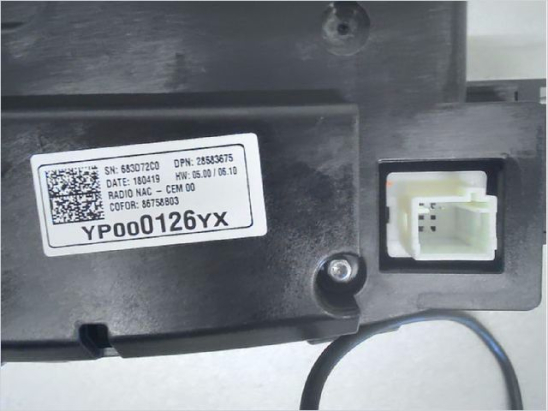 Afficheur digital occasion OPEL CROSSLAND X phase 1 - 1.2i 110ch