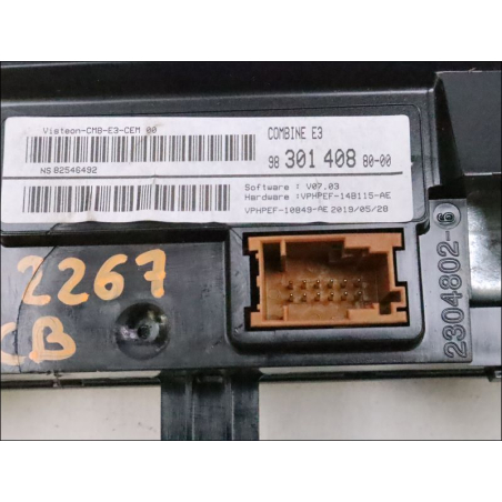 Bloc compteurs occasion CITROEN C4 CACTUS Phase 2 - 1.2i PureTech 12V 110ch