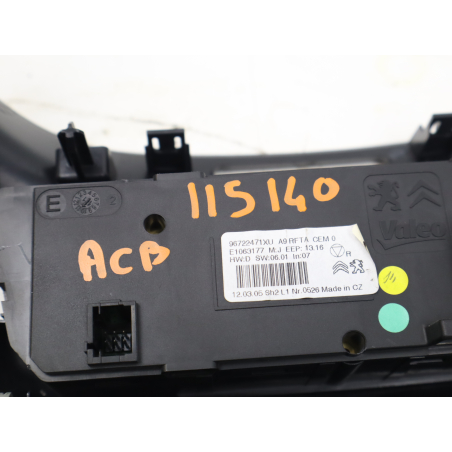 Commande de chauffage occasion PEUGEOT 208 Phase 1 - 1.6 E-HDI 92ch