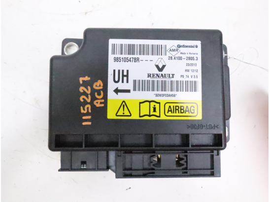 Boitier pyrotechnique occasion RENAULT MEGANE III Phase 2 - 1.2 TCE 115ch