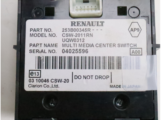 Commande mode de conduite occasion RENAULT MEGANE III Phase 1 CC - 1.9 DCI 130ch