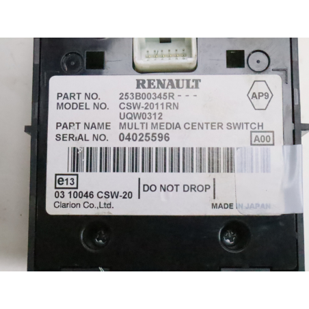 Commande mode de conduite occasion RENAULT MEGANE III Phase 1 CC - 1.9 DCI 130ch