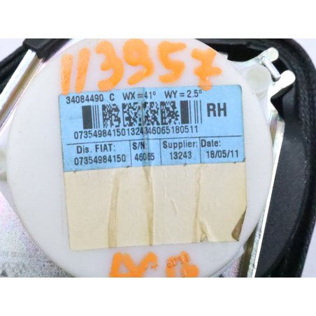 Ceinture arrière droite occasion FORD KA II Phase 1 - 1.2i 69ch